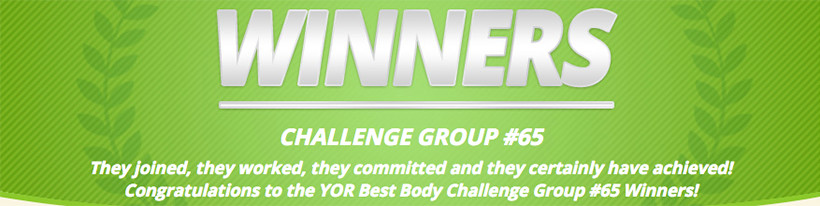 yor best body challenge 65 winners